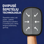Guave naminių gyvūnėlių plaukų šalinimo pirštinės